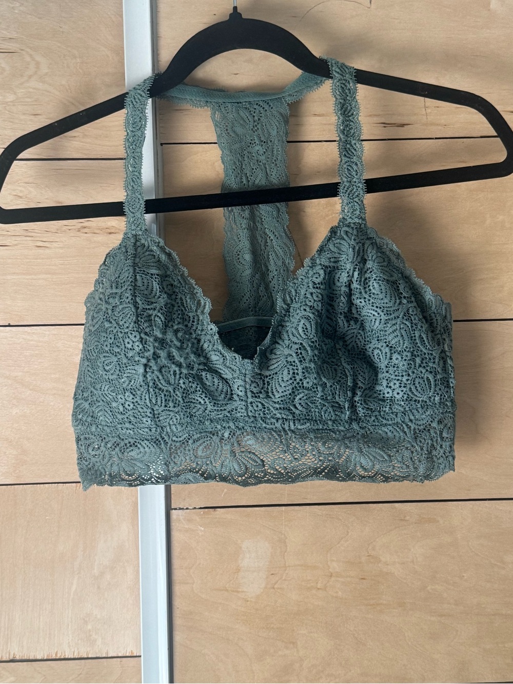 Lace Racerback lace Bralette - Sage Green